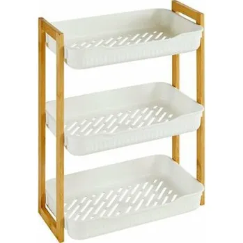 Drátěná police 5five simply smart Naturéo obdélníková třípatrová police bílá