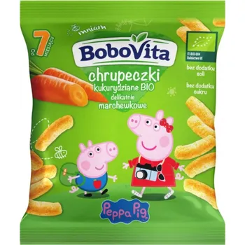 BoboVita Bio Kukuřičné křupky s jemnou mrkvovou příchutí od 7. měsíce 20 g