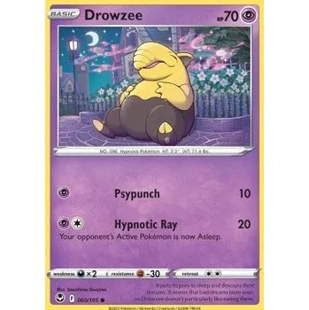 Volný čas Pokémon SIT 060/195 Drowzee - Silver Tempest Stav: Near Mint, Verze: NORMAL