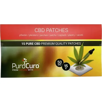 CBD CBD Náplasti PuroCuro 750 mg CBD (15 x 50 mg) 15 ks