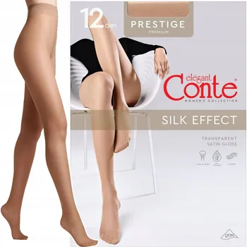 Dámské punčochy Punčocháče hladké Conte Elegant Prestige 12den hnědý bronz velikost 3