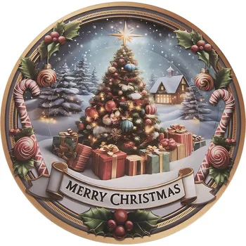 Talíř Clayre & Eef - Plastový servírovací talíř CHRISTMAS 66398