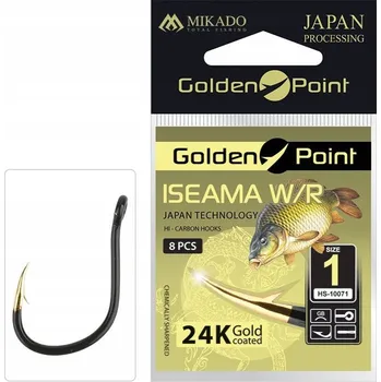 Rybářský háček Háčky s protihrotem Mikado GOLDEN POINT 9 ks