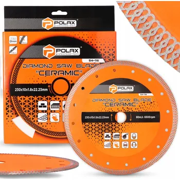 Řezný kotouč DIAMANTOVÝ KOTOUČ 230 mm Řezání Slinuté Dlažby Kamene Dlaždic Obkladů Betonu Cihly