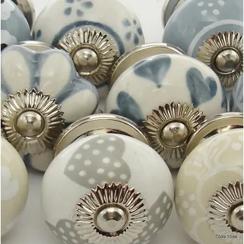 Nábytkové kování Sada 12 ks barevných nábytkových úchytek - knopek SEVERSKÁ INSPIRACE