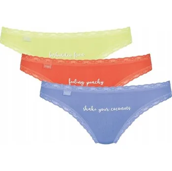 Kalhotky 3 x Dámské kalhotky Sloggi 24/7 Weekend Tanga velikost 42