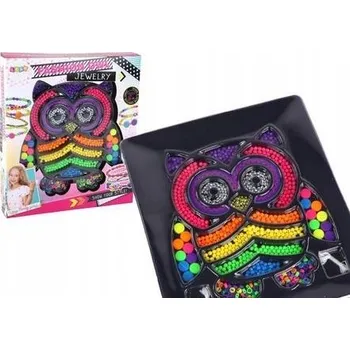 kreativní sada Sada na výrobu šperků DIY Korálky 3000 El. Sovička