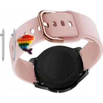 Pouzdro na mobilní telefon Řemínek Řemínek Silikonový Růžový Smyčka pro Rubicon RNCF33