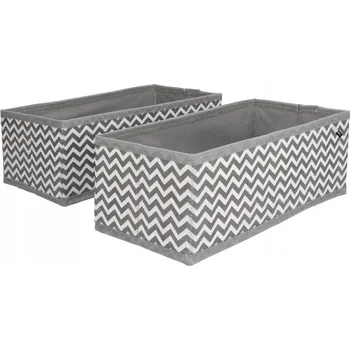 Úložný box 2x Textilní Krabička 28x14x10 cm, organizér do skříně nebo zásuvky