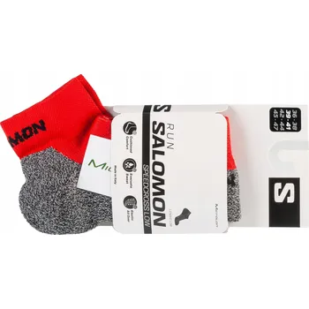 Pánské ponožky SALOMON SPEEDCROSS LOW SOCKS (36-38) Unisex Ponožky Polyamid Červené