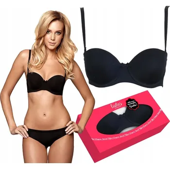 Podprsenka HENDERSON PODPRSENKA RAFF BARDOTKA ČERNÁ 85E