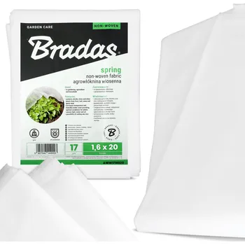 Mulčovací textilie Bílá jarní netkaná textilie 17g 1,6 x 20m Bradas AWW1716020