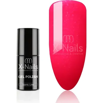 Přípravek na nehty Gel lak Iconic line, 6g – SHIMMER CERISE (sytě růžová s jemným třpytem) (Sytě růžový gellak)