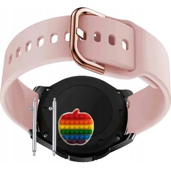 Pouzdro na mobilní telefon Řemínek Řemínek pro chytré hodinky Popglory P22, Silikonový Růžový Smyčka, nastavitelný