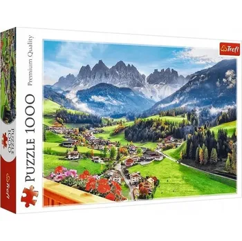 Puzzle 1000dílné Puzzle Svatá Magdalena Dolomity Itálie 10946 Trefl