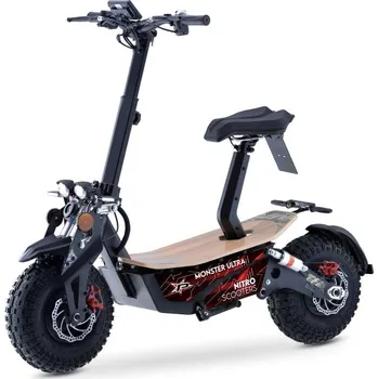 Elektrokoloběžka Elektro koloběžka Nitro scooters Monster 1000 Li-Ion 17,4Ah, dojezd až 48 km, sedlo, 25 km/h