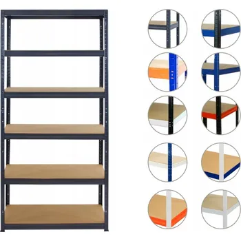 Dílenský regál Kovový regál skladový garážový HELIOS premium 213x110x30 6x350kg