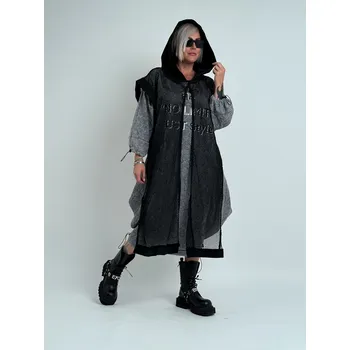 Dámské šaty H4 Šedé šaty 2v1 CORNELIA 651 Šedá, 38