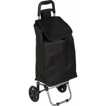 Nákupní taška 5five Nákupní vozík Aquarelle s 2 koly černý