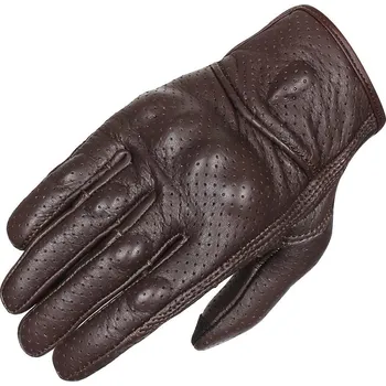 Moto rukavice TXR Rukavice na motorku Torino tmavě hnědé perforované XL (Krátké kožené moto rukavice v tmavě hnědé barvy s perforováním. Stylový a bezpečný doplněk k vašemu chopperu či cafe raceru.)