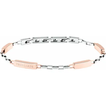 Náramek Trussardi Slušivý bicolor náramek pro muže T-Steel TJAXV36 + 2 měsíce na vrácení zboží