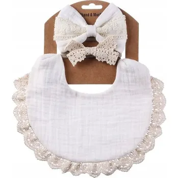 Podprsenka MilaBaby kojenecká souprava 3 ks bílá, univerzální velikost