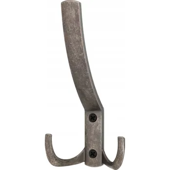 Věšák HÁČEK NA OBLEČENÍ VĚŠÁK NA OBLEČENÍ NÁSTĚNNÝ HÁČEK NÁBYTKOVÝ STARÉ STŘÍBRO