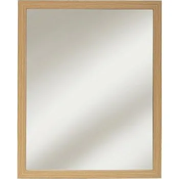 Zrcadlo Obdélníkové zrcadlo Tasso do předsíně v přírodní dřevěné rámu závěsné 5five
