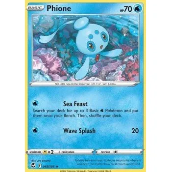 Volný čas Pokémon SIT 045/195 Phione - Silver Tempest Stav: Near Mint, Verze: NORMAL