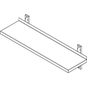police Nerba s.r.o Nerezová nástěnná police 1 patrová 800x200