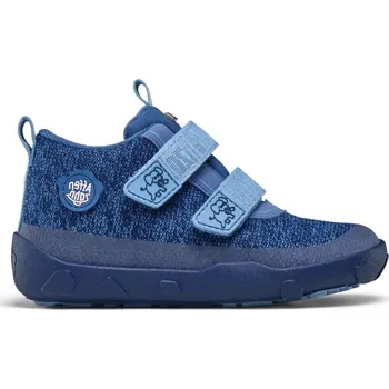 Chlapecká zimní obuv AFFENZAHN LOWBOOT KNIT HAPPY ELEPHANT Blue | Dětské celoroční barefoot boty - 28