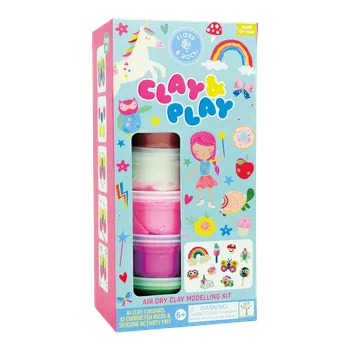 Dřevěná hračka Floss&Rock Plastelína Pohádková duha