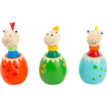 Dřevěná hračka Vajíčka s dinosaury 1 Ks Small Foot Design