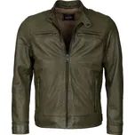 Pánská Kožená Bunda Hot Green Suprém Brixton Olivová x Zelená Velikost: S