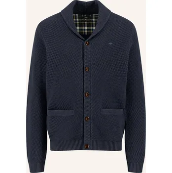 Pánský svetr Fynch-Hatton Pánský Pletený Kardigan, tmavě modrá, XXL
