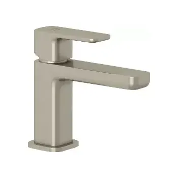 Vodovodní baterie Kludi Renon Umyvadlová baterie s výpustí Push-Open, kartáčovaný nikl, 42266N575