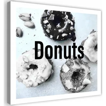 Obraz OBRAZ NA PLÁTNĚ Donuty Koblihy Koláčky 60x60