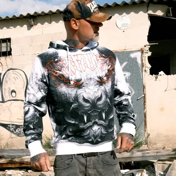 Pánská mikina Pánská mikina Yakuza Durga 25004 white velikost: 3XL