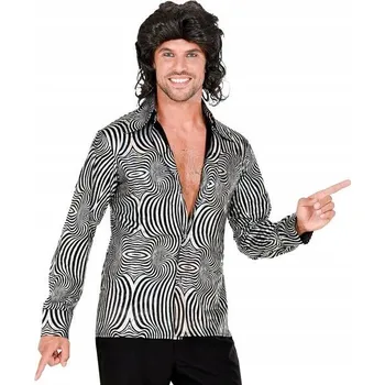 Karnevalový kostým KOSTÝM KOŠILE DISCO HOLO LÉTA 70 TANEČNÍK L/XL