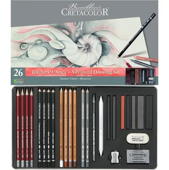 Grafitová tužka Cretacolor Sada uměleckých tužek a pastelů - 26ks