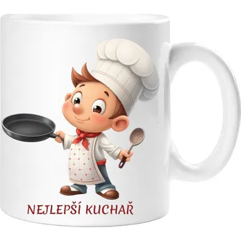 Dárkový hrnek pro kuchaře - Hrneček nejlepší kuchař - 330 ml / Jedna strana
