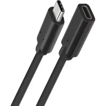 Kabel do PC MicroConnect prodlužovací kabel USB-C M-F 1.5m černá (USB3.1CC1.5EX)