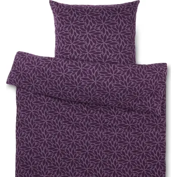 Povlečení 712797 - Tchibo - Povlečení ze zimního žerzeje - barva: fialová