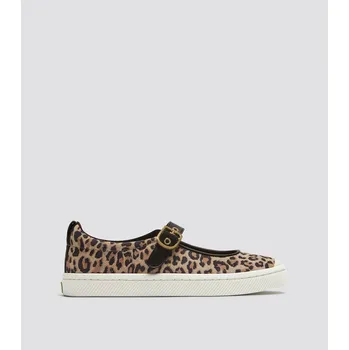Dámské lodičky OCA Mary Jane Leopard Print Suede Sneaker