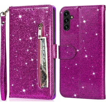 Pouzdro na mobilní telefon Flipové pouzdro Erbord pro Samsung Galaxy A56 fialové