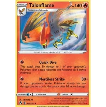 Volný čas Pokémon SIT 029/195 Talonflame - Silver Tempest Stav: Near Mint, Verze: NORMAL