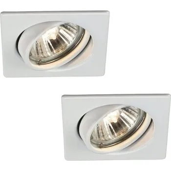 Osvětlení Philips Massive 59323/31/10 - Sada 2x Koupelnové bodové svítidlo QUARTZ 2xGU10/50W/230V, bílá