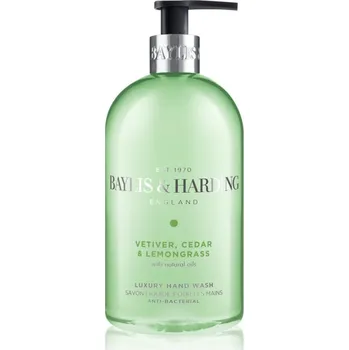 Mýdlo Baylis & Harding Vetiver, Cedar & Lemongrass Anti-Bacterial tekuté mýdlo na ruce 500 ml