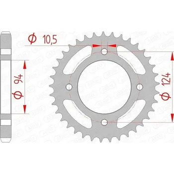 Nářadí na motocykly Ocelová zadní rozeta Afam 37 zubů Honda CB 550 F 77-80