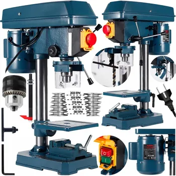 Vrtačka Stojanová vrtačka sloupová 2200W + svěrák indukční regulace